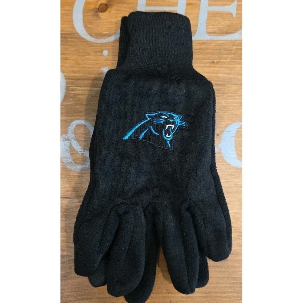NFL Carolina Panthers‎ Warm Winter Gameday Embroidered Gloves One Size